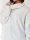 Молочный свитер oversize с разрезами по бокам | 6615916 | фото 4