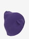 Зимняя вязаная шапка бини фиолетовая | 6615972 | фото 2