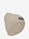 Зимняя вязаная шапка бини цвета светлый тауп | 6615978 | фото 2
