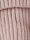 В'язана зимова шапка біні з помпоном рожева | 6615984 | фото 3