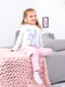 Пижама молочного цвета с принтом: лонгслив и брюки | 6616192 | фото 2
