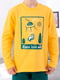 Піжама: жовтий лонгслів з принтом і зелені штани | 6616362 | фото 3