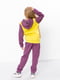 Костюм жовто-фіолетовий: толстовка та штани | 6616374 | фото 2