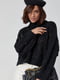 Ажурний чорний светр із застібкою з боків | 6616618 | фото 4