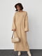 Вязаное бежевое платье oversize длиной макси | 6616638 | фото 5