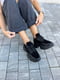 Комбіновані чорні кросівки зі шкіряною підкладкою | 6616691 | фото 2