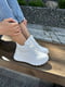 Шкіряні білі кросівки на байці | 6616695 | фото 3