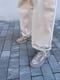 Комбинированные бежевые кроссовки на среднюю ногу | 6616702 | фото 3