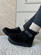 Замшеві чорні черевики на цигейці | 6616759 | фото 2