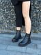 Черные кожаные ботинки с полушерстяной подкладкой | 6616821 | фото 3
