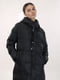 Пальто чорне зимове з капюшоном | 6616581 | фото 2