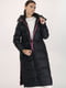 Пальто черное зимнее с капюшоном | 6616581 | фото 7