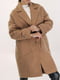 Пальто с большими карманами карамельного цвета | 6616583 | фото 5