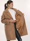 Пальто з великими кишенями карамельного кольору | 6616583 | фото 6