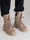 Зимние кожаные ботинки цвета капучино | 6616589 | фото 4
