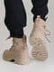 Зимние кожаные ботинки цвета капучино | 6616589 | фото 5
