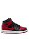 Кросівки чорно-червоні Air Jordan 1 Mid “Bred”(Gs) | 6111077 | фото 2