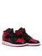 Кросівки чорно-червоні Air Jordan 1 Mid “Bred”(Gs) | 6111077 | фото 5