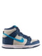 Кроссовки Nike Dunk High Gs Grey Blue | 6616898 | фото 3