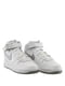 Кросівки білі з сірим логотипом Air Force 1 Mid (Gs)  | 6616922 | фото 2