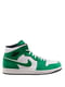 Кросівки біло-зелені 1 Mid “Lucky Green” | 6617167 | фото 2