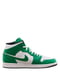 Кросівки біло-зелені 1 Mid “Lucky Green” | 6617167 | фото 3