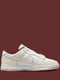Кросівки біло-бежеві Dunk Low Se Just Do It White Phantom (W)  | 6617179 | фото 3