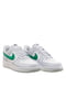 Кросівки білі із зеленим логотипом Air Force 1 Low  | 6617210 | фото 8