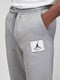 Брюки Jordan Flight Fleece Pants серые с лого | 6617325 | фото 3