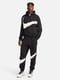 Брюки Nike Swoosh Fleece Trousers черно-белые | 6617333 | фото 6