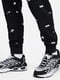 Брюки Nike Club Fleece черные с принтом | 6617336 | фото 2