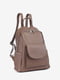 Шкіряний рюкзак коричневого кольору | 6617488 | фото 3