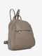 Кожаный рюкзак серо- коричневого цвета | 6617489 | фото 3