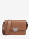 Кожаная сумка кросс-боди коричневого цвета | 6617512 | фото 2