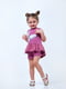 Майка-туніка з баскою лілового кольору з принтом "Метелик" | 6617938 | фото 2