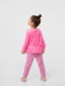 Велюровые брюки серо- розового цвета в полоску | 6618050 | фото 3