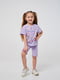 Лосины-шорты для девочки светло-фиолетовые | 6618373 | фото 2