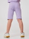 Лосины-шорты для девочки светло-фиолетовые | 6618373 | фото 4