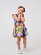 Ситцева сукня різнокольорова в квітковий принт | 6618383 | фото 3