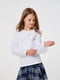 Блуза белого цвета с воздушными рукавами из евросетки | 6618572 | фото 2