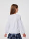 Блуза білого кольору з повітряними рукавами з євросітки | 6618572 | фото 4