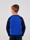 Джемпер кольору ультрамарин, декорований наклейкою на грудях з написом "Speed Maker" | 6618682 | фото 3