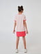 Сукня прямого крою кремово-рожева з написом | 6618756 | фото 4