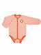Боді-сорочка з начосом кольору рожевий персик | 6619019