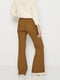 Расклешенные брюки коричневые | 6619236 | фото 3