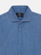 Джинсовая рубашка синего цвета | 6619337 | фото 3