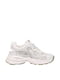 Комбіновані білі кросівки з написами | 6619633 | фото 2