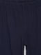 Пижамные брюки синие с принтом | 6619935 | фото 4