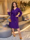 Стильна фіолетова сукня з поясом | 6619409 | фото 2