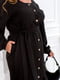 Ніжна чорна сукня з поясом | 6619413 | фото 4